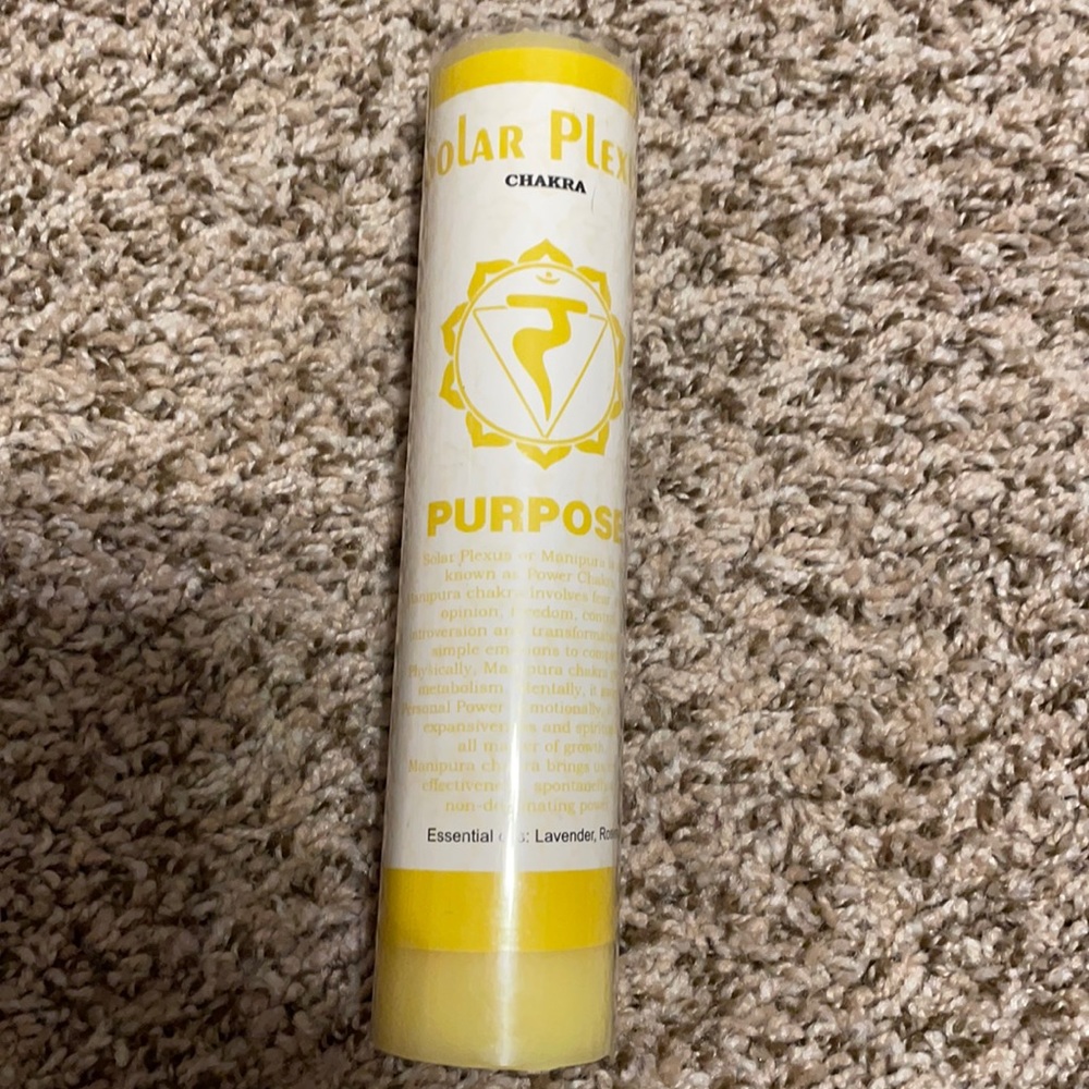 Yello “purpose” 7 inch candle scent: lavender, Rosemary